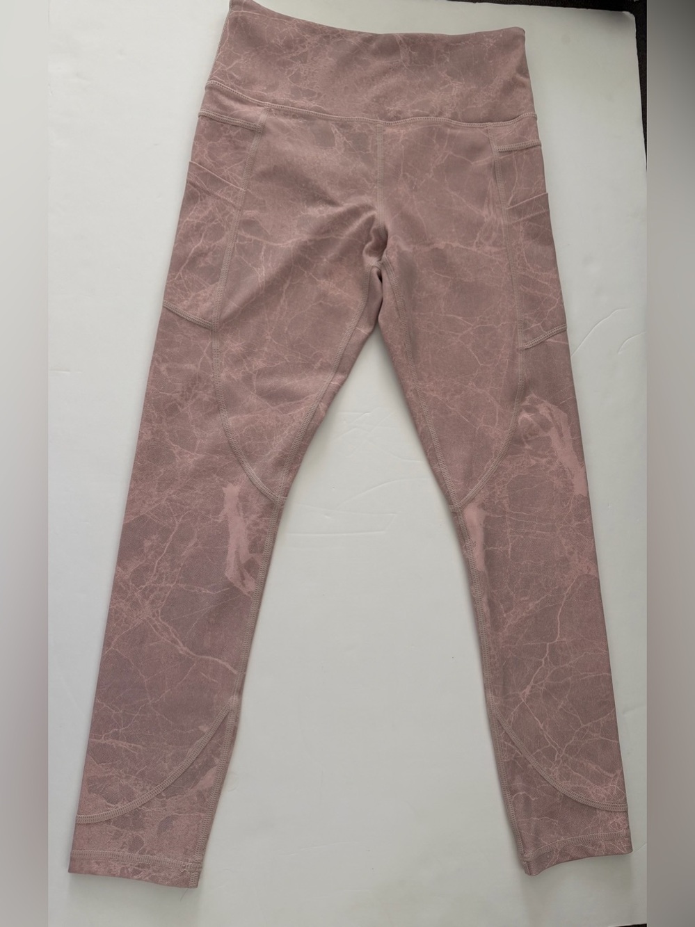 ZYIA Girls Rose Marble Pocket Leggings